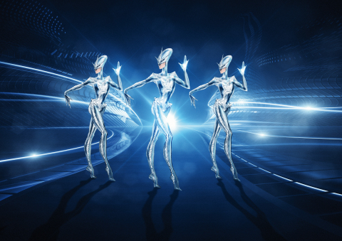 Alien kickline | Illustration by Manfred Thierry Mugler | Drawings (c) Stefano Canulli (Photo: Business Wire)
