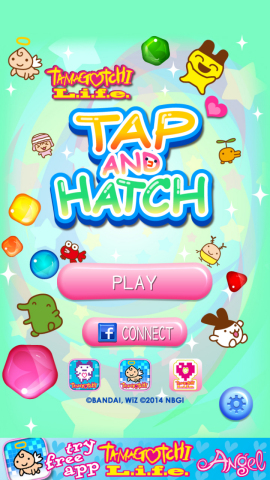 Presenting Tamagotchi L.i.f.e. Tap and Hatch, a brand new puzzle adventure starring over 35 collectible Tamagotchi characters. The newest app from Bandai Co., Ltd. and Sync Beatz Entertainment, Tap and Hatch follows the successful Tamagotchi L.i.f.e. and Tamagotchi L.i.f.e. Angel games. (Graphic: Business Wire)