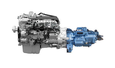 Eaton's optimized version of its Fuller Advantage Series 10-speed automated transmission -- paired with PACCAR's MX-13 engine for Kenworth and Peterbilt trucks in longhaul and regional haul applications - is expected to deliver up to 2 percent in fuel economy. (Graphic: Business Wire)