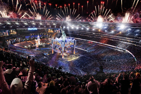 80,676 fans from all 50 states and 34 countries converged on MetLife Stadium for WrestleMania 29 on Sunday, April 7, 2013 (Photo: Business Wire)