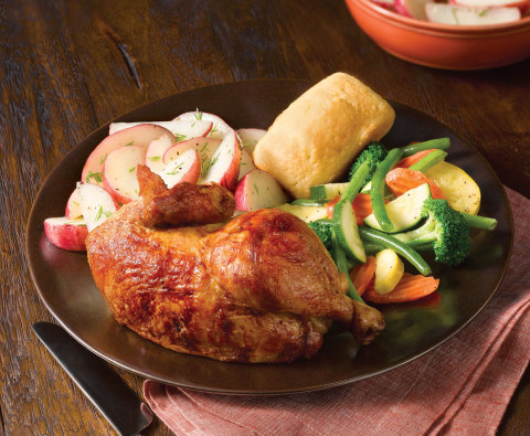 Boston Market Offers Taxpayers Relief with "Tax Day Deal Chicken Meal" - Two Half-Chicken Individual Meals $10.40. (Photo: Business Wire)