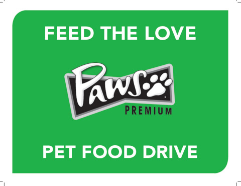 Help your community. Buy a $5 PAWS Feed the Love bag of pet food and we'll donate it to your local food bank. (Graphic: Business Wire)