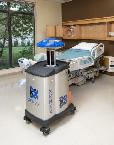 The Xenex pulsed xenon UV light room disinfection system has been repeatedly proven effective against C. diff and MRSA in the laboratory and in patient outcome results at hospitals utilizing Xenex's germ-zapping robots. (Photo: Business Wire)