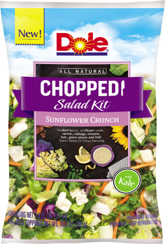 All Natural Sesame Asian and Sunflower Crunch Chopped Salad Kits offer two delicious new ways to experience DOLE® Chopped Salads. (AP Photo/Dole Fresh Vegetables)