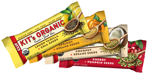 Kit's Organic Fruit + Seed Bars are now available at natural food stores and at ClifBar.com. [SRP $1.59] (Photo: Business Wire)