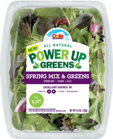 Power-packed taste and nutrition come together in new DOLE® Power Up Greens Line™. (AP Photo/Dole Fresh Vegetables)