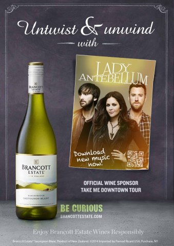 Brancott Estate(TM) is bringing an exciting music based program to consumers by creating a marketing partnering with seven time Grammy Award winning band Lady Antebellum. (Photo: Business Wire)