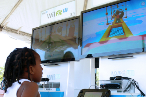 In this photo provided by Nintendo of America, Tayzon P. from Washington visits with Nintendo to play Wii Fit U before heading to the South Lawn for the 136th annual White House Easter Egg Roll on April 21, 2014, in President's Park (one of America's 401 national parks!) Nintendo joined with the National Park Foundation to offer guests the opportunity to check out Wii Fit U and Wii Sports Club, two video games that ask players to get up and get active with Wii U, Nintendo's HD home console. (Photo: Business Wire)