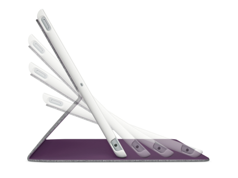 Logitech Hinge is a flexible case with a unique hinge that lets your iPad glide into any viewing angle within a 50-degree range. (Photo: Business Wire)