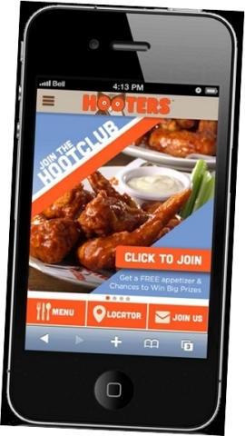 Download the Hooters HootClub mobile app for free on Google Play or the iPhone App Store. (Graphic: Business Wire)