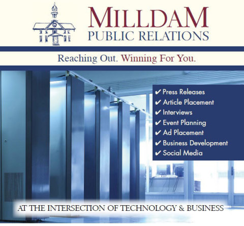 Milldam Public Relations to Exhibit at Data Center World
(Graphic: Business Wire)