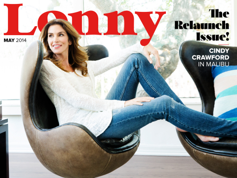 Lonny magazine launches today with a totally redesigned format for its May issue (Photo: Business Wire)