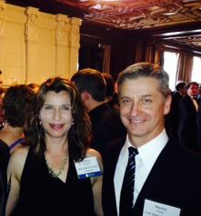 Martin Peery (right) and Kimberly Kupiecki (left) of Dow Water & Process Solutions were presented with the Bronze Edison Award for FILMTEC ECO Reverse Osmosis Elements at the 2014 Edison Awards Gala in San Francisco April 30. (Photo: Business Wire)

