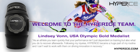 Lindsey Vonn Joins Star Athletes at Hyperice (Graphic: Business Wire)