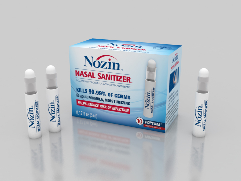 Hygiene breakthrough, Nozin® Nasal Sanitizer® (Photo: Business Wire)