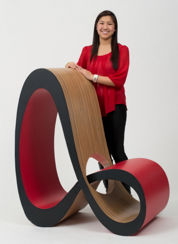 Jenny Trieu from the University of Houston named winner of the 10th Annual "Wilsonart Challenges..." Student Chair Design Competition (Photo: Business Wire)