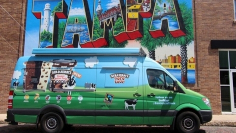 Ben & Jerry's truck takes Tampa (Photo: Business Wire)