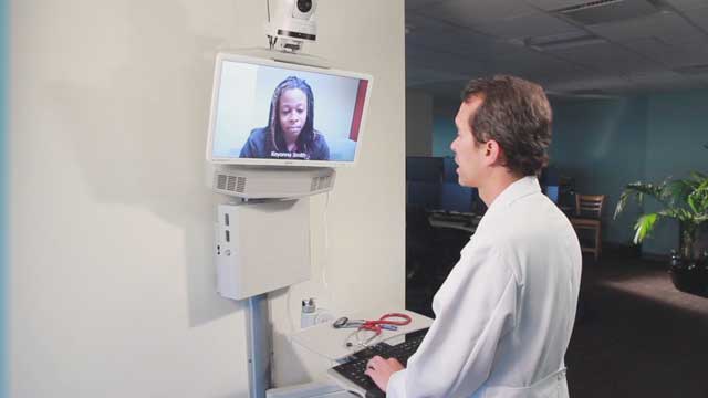 Vidyo for Remote Patient Monitoring | Vidyo Enables Mercy to Transform Patient Care through Telehealth Services; Mercy SafeWatch is Largest Single-Hub TeleICU in the U.S.
Vidyo's visual communications technology is integrated into Mercy's central TeleICU command center in St. Louis, which also supports other critical care telemedicine services at Mercy such as telestroke, telecardiology and teleperinatal. With the integration of Vidyo and Philips(R) eCare Manager, SafeWatch is able to provide around-the-clock vigilance of critically ill patients.