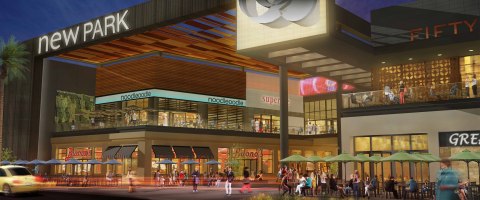 Rendering of NewPark Mall Restaurant Entry (Photo: Business Wire)
