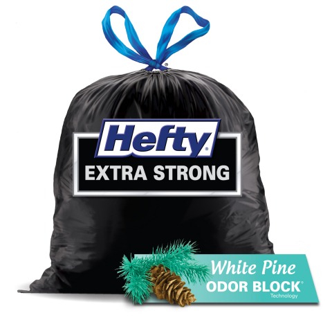 With White Pine(TM) scented Odor Block(R) technology, Hefty(R) is expanding their expertise into large black trash bags with a meaningful scent. (Photo: Business Wire)