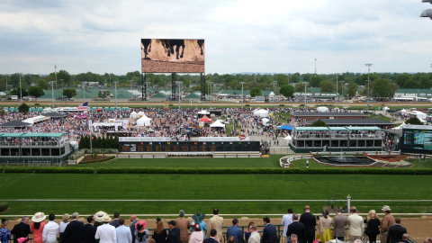 The "Big Board" 4K Ultra High-definition LED Video Board at Churchill Downs, Engineered by Panasonic (Photo: Business Wire)