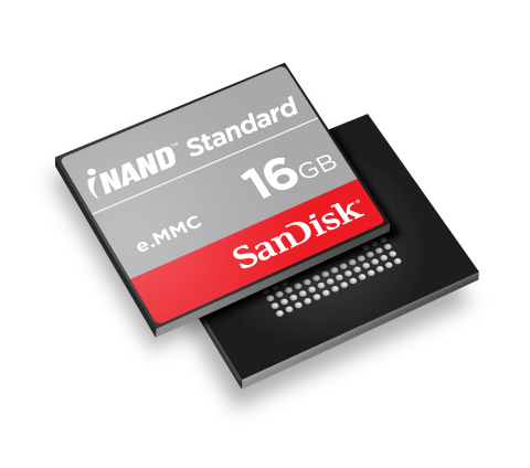 SanDisk introduces iNAND Standard, embedded flash storage specifically designed for entry level smartphones and tablets in China and emerging markets. (Photo: Business Wire)