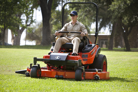 Kubota's ZD326H zero-turn mower is powered by a 26-horsepower Kubota diesel engine and features a large, 72-inch commercial mower deck. (Photo: Business Wire)