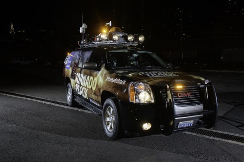 Iluminar LED Lights on The Weather Channel Truck. (Photo: Business Wire)