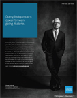 Founder and Chairman Charles R. Schwab Featured in Ad Touting RIAs and Schwab's Shared Values of Independence and Client-Centric Approach (Courtesy of Schwab)