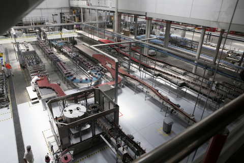 Aerial view of the new, state-of-the-art Coca-Cola bottling plant in Trujillo, Peru, one of the most modern in all of South America, advancing production efficiency and more efficient water and energy use. (Photo: Business Wire)