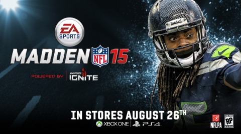 Richard Sherman announced as Madden NFL 15 cover athlete (Graphic: Business Wire)