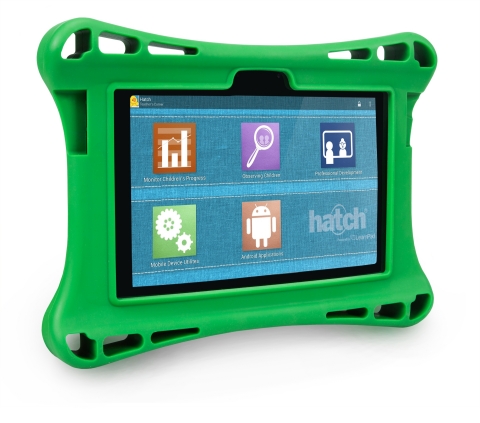 Among the iStartSmart 4.0 updates is the addition of a QR Code reader that allows Hatch to create custom tablet environments. Shown here is the "Teacher's Corner" where child progress data is accessed. (Photo: Business Wire)