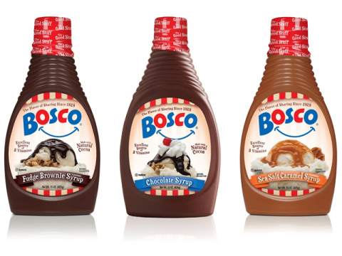 Bosco Syrup Introduces New Sea Salt Caramel and Fudge Brownie Flavors (Photo: Business Wire)