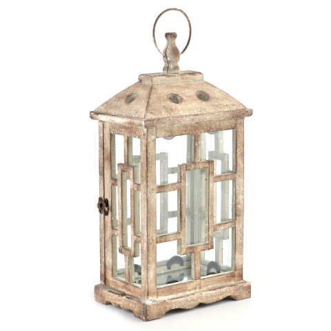 Set up lanterns around the porch for a trendy glow. The Antiqued White Lantern is available online for $19.99. (http://www.kirklands.com/product/Lighting/Lanterns/Antiqued-White-Lantern/pc/2286/c/2563/160382.uts) (Photo: Business Wire)