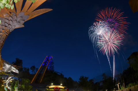 Dolly's Nights of Many Colors, a nightly fireworks spectacular, features synchronized music throughout Dollywood. The show, which includes a song written by Dolly Parton specifically for the occasion, begins each night at 9:30 p.m. (Photo: Business Wire)