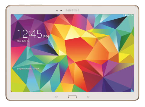 Galaxy Tab S - white 10.5 front (Photo: Business Wire)
