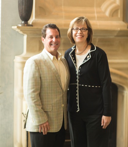 Popeyes CEO, Cheryl Bachelder and Al Copeland, Jr. in historic meeting as Popeyes core recipes change hands (Photo: Christopher Jacob)