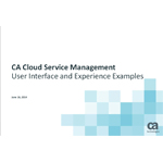 See examples of the CA Cloud Service Management mobile-ready user interface, drag-and-drop workflows, in-app guidance and advanced reporting.