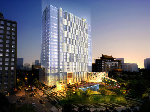 Exterior rendering of the W Beijing - Chang'an (Photo: Business Wire)