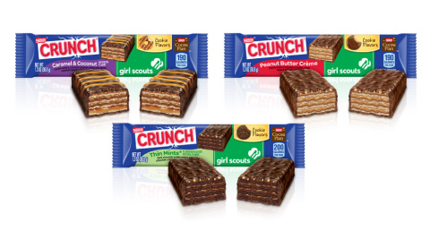 Fans of Nestlé Crunch Girl Scout Candy Bars can help send girls to camp by sharing their favorite camp stories online at NestleCrunch.com/LetsGetHerToCamp (Photo: Business Wire)