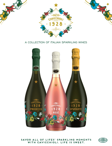 Cavicchioli 1928 Prosecco, Cavicchioli 1928 Rose, and Cavicchioli 1928 Spumante (Photo: Business Wire)