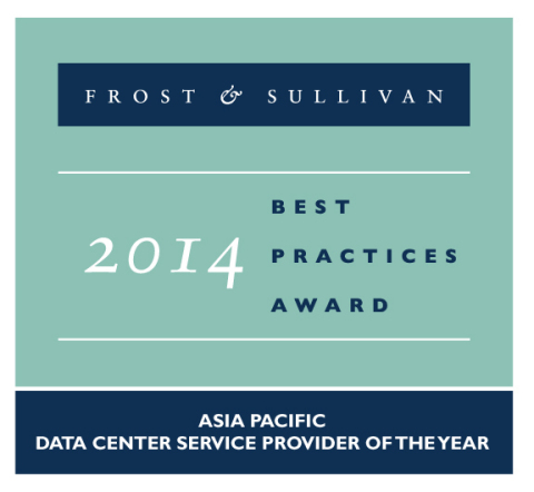 Logo: 2014 Frost & Sullivan Asia Pacific Data Center Service Provider of the Year (Graphic: Business Wire)