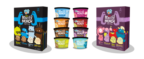 Dot Monster Munch(TM) ice cream cups are available individually and in 8-cup party packs (Graphic: Business Wire)
