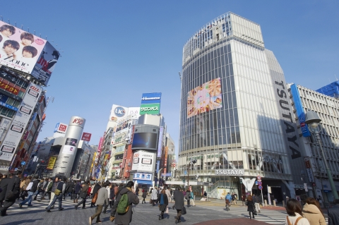 渋谷スクランブル交差点 昼 （写真：東急電鉄）