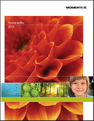 Cover of Momentive's 2013 Sustainability Report. (Graphic: Business Wire)
