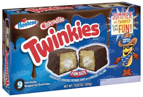 Hostess® Chocodile™ Twinkies® will be reintroduced this week and will be available in stores nationw ... 