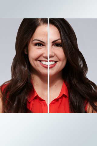 100% of twins using ProX by Olay said they saw improvement to her skin tone. (Photo: Business Wire)