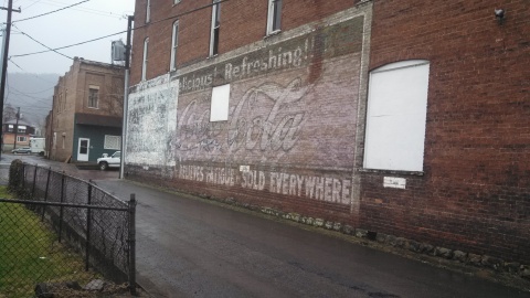 Ghost sign in Hinton, WV