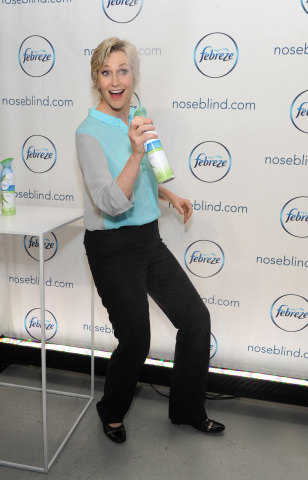Emmy award-winning actress Jane Lynch partners with Febreze to shed light on a little known condition: noseblindness and to encourage dialogue about what your guests really smell, Wednesday, July 9, 2014, in New York.  Check out her Funny or Die video on the topic at noseblind.com.  (Photo by Diane Bondareff/Invision for Febreze)