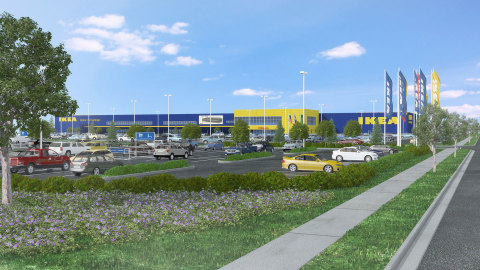 IKEA, the world's leading home furnishings retailer, today announced it is submitting plans to the City of Renton, Washington for a new and updated building to replace its current store as the Swedish retailer's Seattle-area presence (Photo: Business Wire)